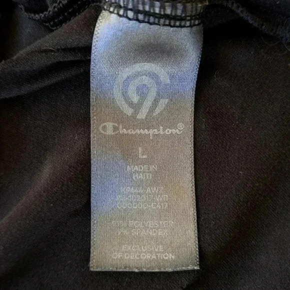 Champion C9 Athletic Long Sleeved Top Black Size Large - Picture 6 of 12